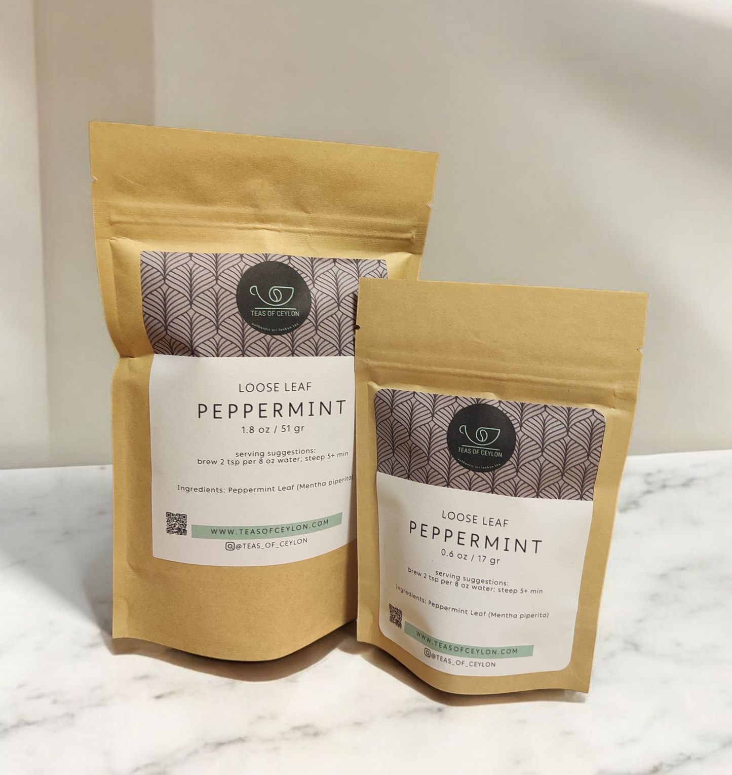 Peppermint holiday tea